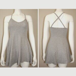 Forever 21 Juniors Size M (Bust: 28"), Gray Cotton-Rayon Summer Mini Dress